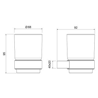 Стакан Timo Luiro 18531/17 золото матовое